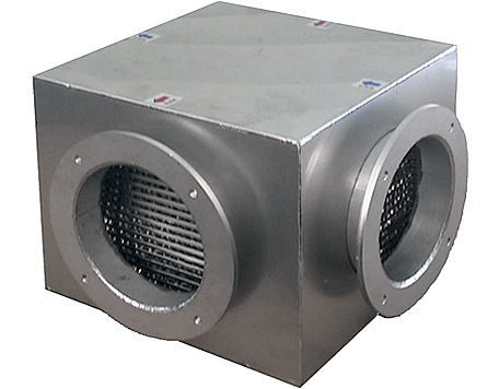 田端機械工業の触媒燃焼式小型排ガス処理装置(DEOCAT)プレート式熱交換器